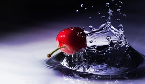 3d fruit water splash