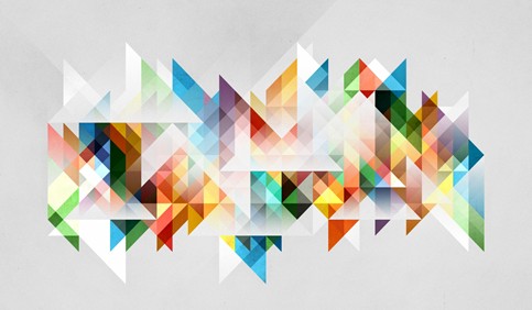 abstract geometry shapes colors