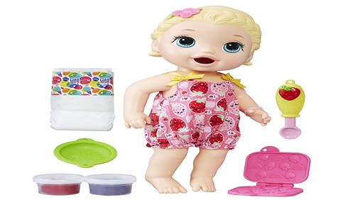 baby alive snackin lily blonde doll