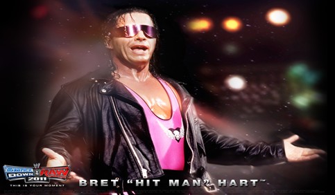 bret hart hit man wwe poster