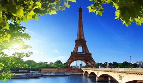 eiffel bridge leaves seine river