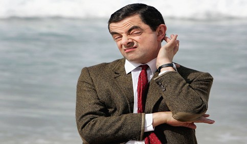 funny mr bean pose