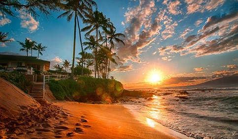 hawaii beach sunset