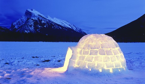 igloo at banff national park