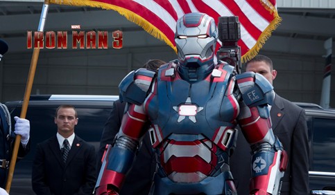 iron patriot in marvel iron man 3 movie