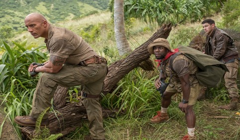 jumanji jungle action scene