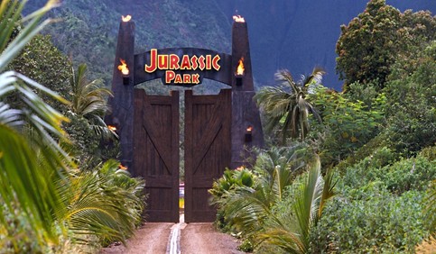 jurassic park iconic gate