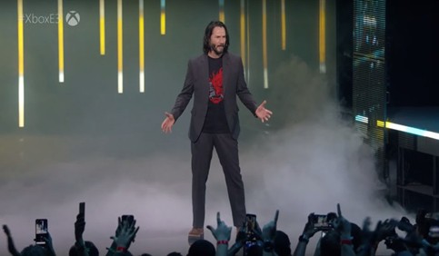 keanu reeves gaming event appearance