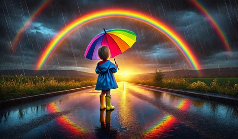 rainbow after rain