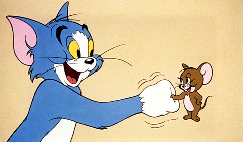 tom and jerry cartoon handshake